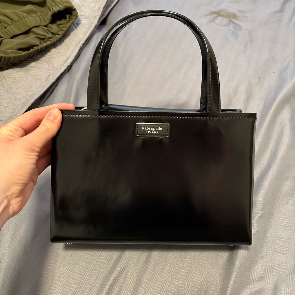 kate spade Black Patent Leather Satchel - Picture 6 of 10